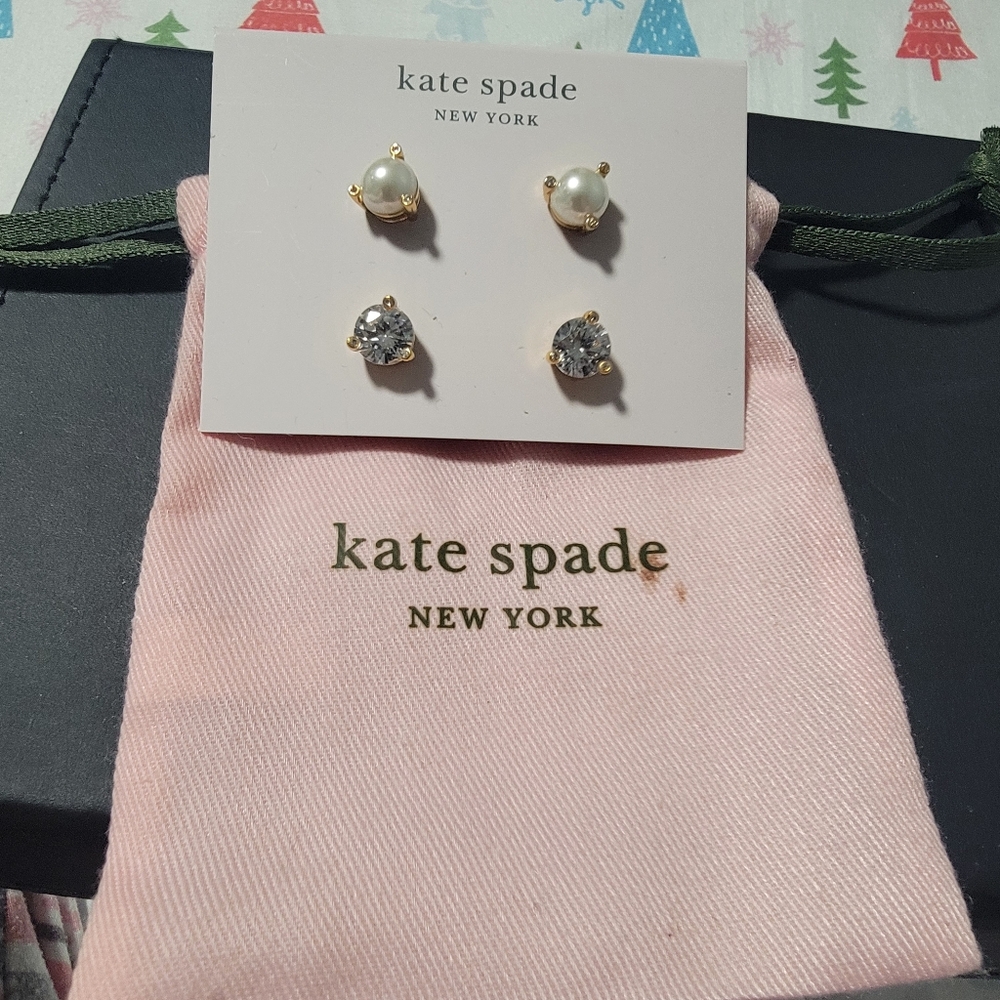 Kate Spade Gold and Silver Kids Earrings Set